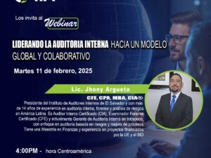 Webinar Liderando la Auditoria Interna hacia un modelo Global y colaborativo