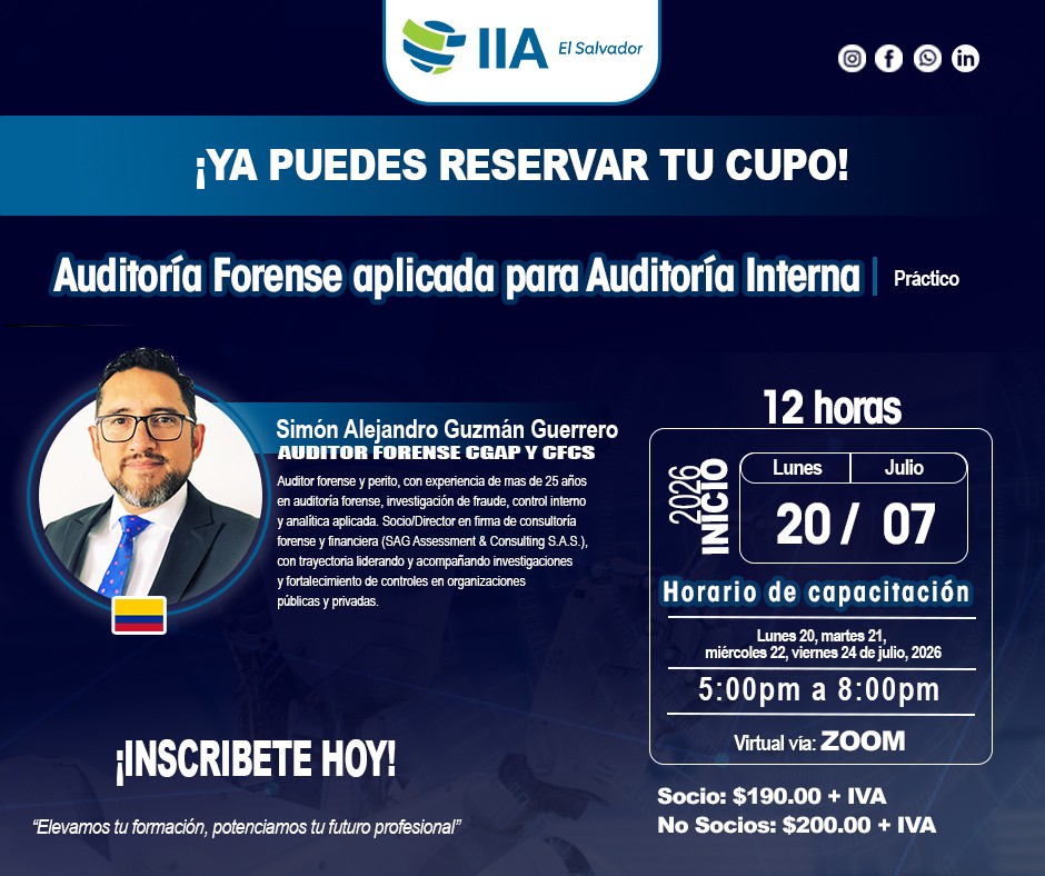 Auditoria forense aplicada para auditoría interna