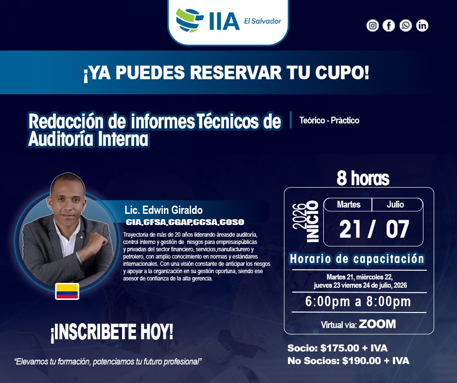 Redacción de Informes Técnicos de Auditoría Interna