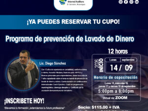Programa de prevención de Lavado de Dinero.