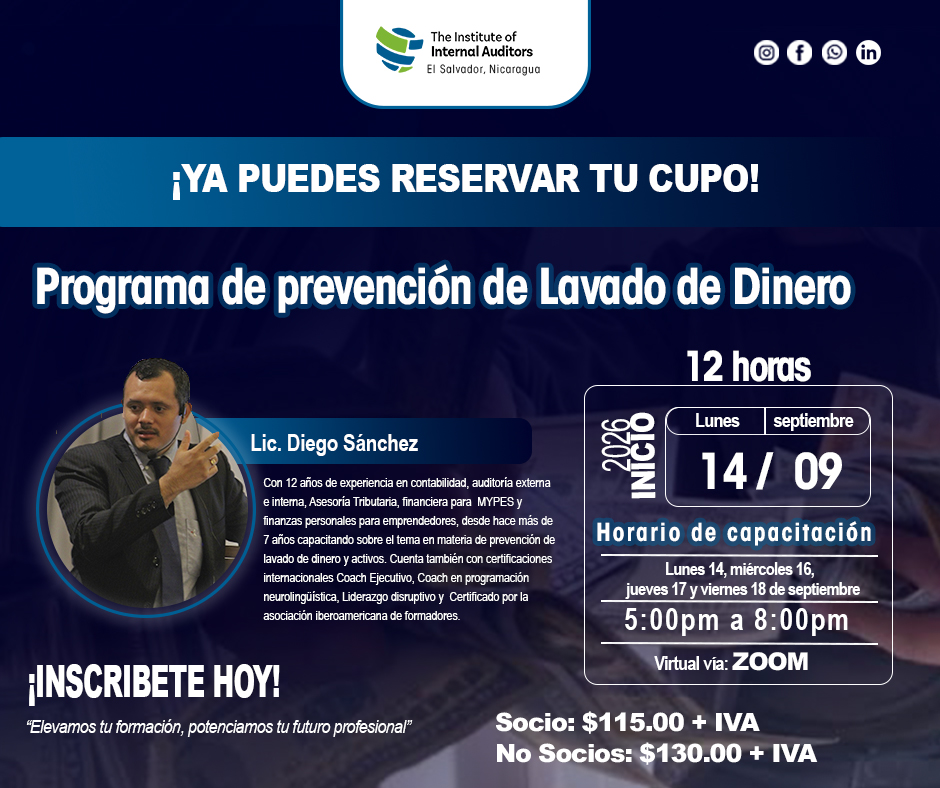 Programa de prevención de Lavado de Dinero.